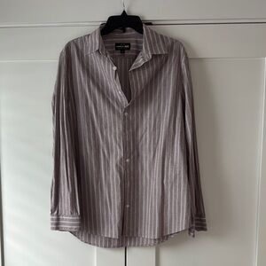 Men's Striped Gray Shirt
